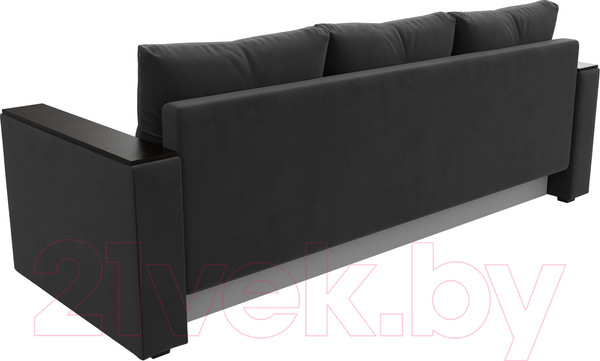 Изображение товара Диван Лига Диванов Атланта без стола (велюр серый)