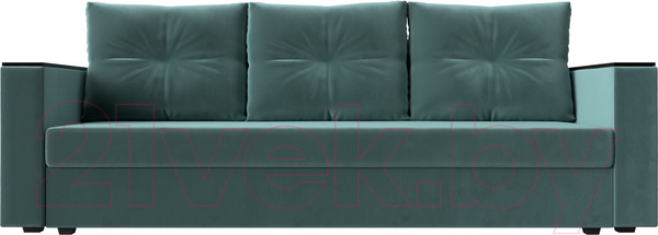 Изображение товара Диван Лига Диванов Атланта без стола (велюр бирюзовый)