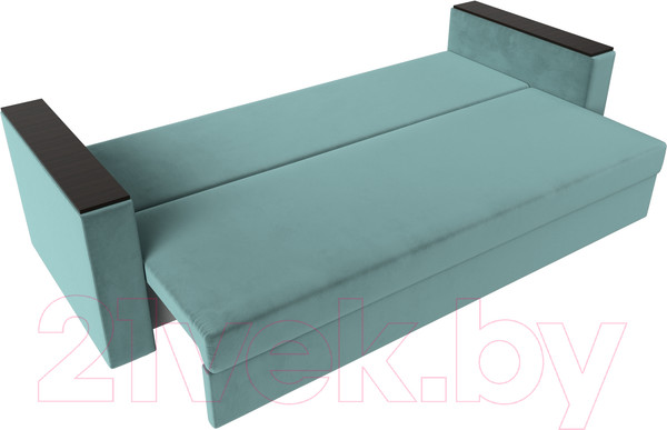 Изображение товара Диван Лига Диванов Атланта без стола (велюр бирюзовый)
