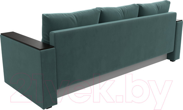 Изображение товара Диван Лига Диванов Атланта без стола (велюр бирюзовый)
