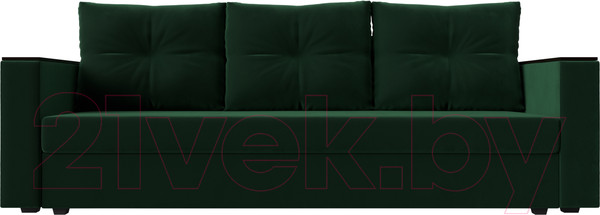 Изображение товара Диван Лига Диванов Атланта без стола (велюр зеленый)