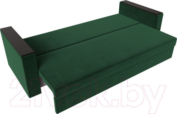 Изображение товара Диван Лига Диванов Атланта без стола (велюр зеленый)