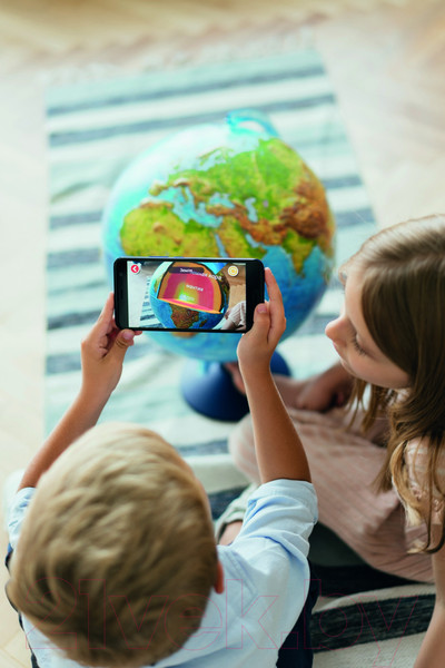 Изображение товара Глобус интерактивный Globen Физико-политический с подсветкой / INT12500285