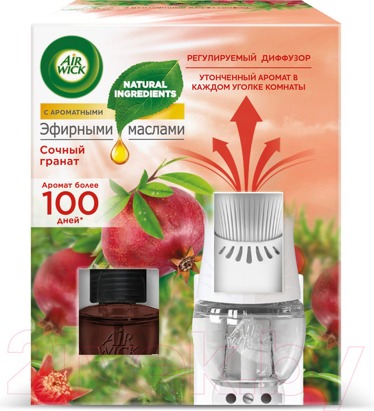 Изображение товара Аромадиффузор Air Wick Сочный гранат со сменным флаконом (19мл)