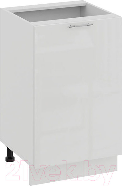 Изображение товара Шкаф-стол кухонный ТриЯ Весна 1Н5 (белый/белый глянец)