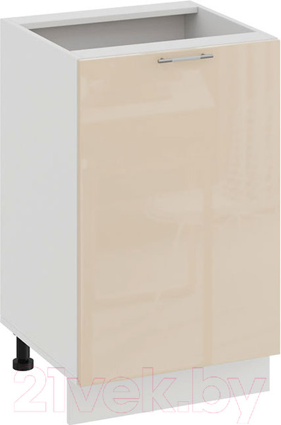 Изображение товара Шкаф-стол кухонный ТриЯ Весна 1Н5 (белый/ваниль глянец)