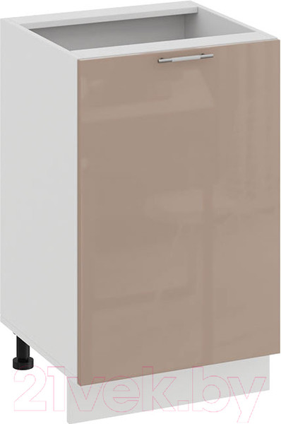 Изображение товара Шкаф-стол кухонный ТриЯ Весна 1Н5 (белый/кофе с молоком)