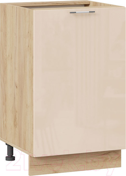 Изображение товара Шкаф-стол кухонный ТриЯ Весна 1Н5 (дуб крафт золотой/ваниль глянец)