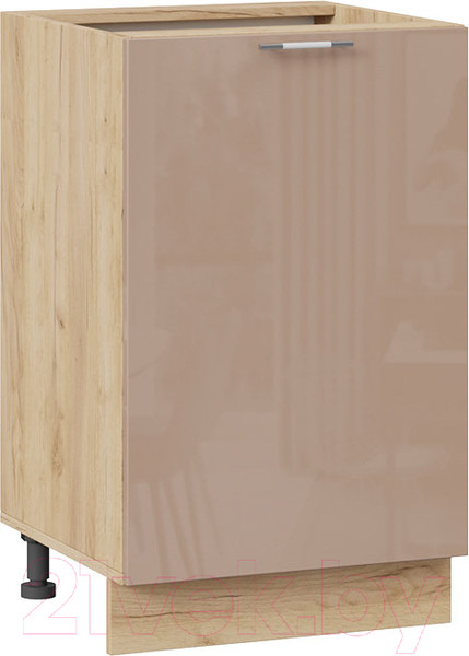 Изображение товара Шкаф-стол кухонный ТриЯ Весна 1Н5 (дуб крафт золотой/кофе с молоком)