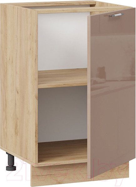 Изображение товара Шкаф-стол кухонный ТриЯ Весна 1Н5 (дуб крафт золотой/кофе с молоком)