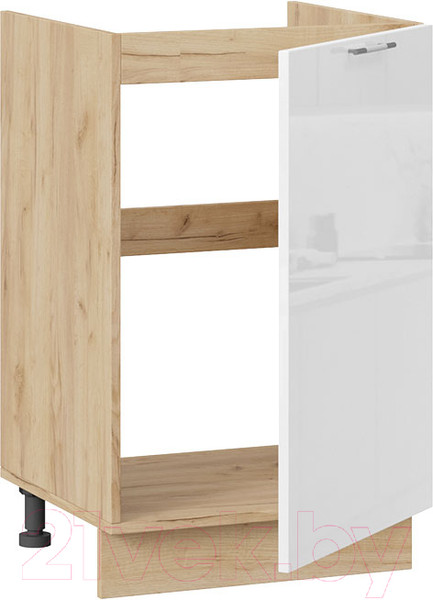 Изображение товара Шкаф под мойку ТриЯ Весна 1Н5М (дуб крафт золотой/белый глянец)