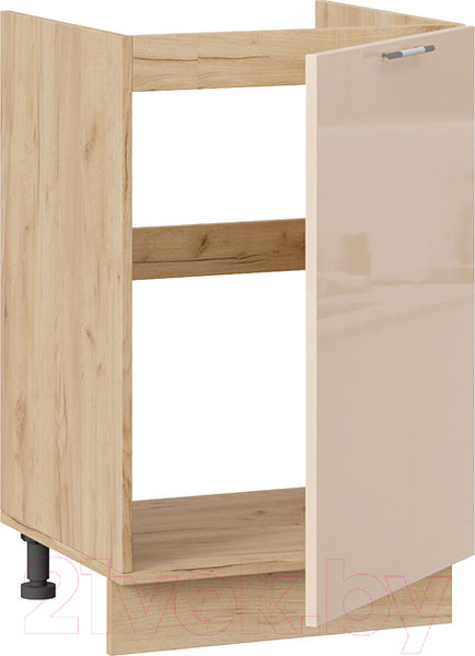 Изображение товара Шкаф под мойку ТриЯ Весна 1Н5М (дуб крафт золотой/ваниль глянец)