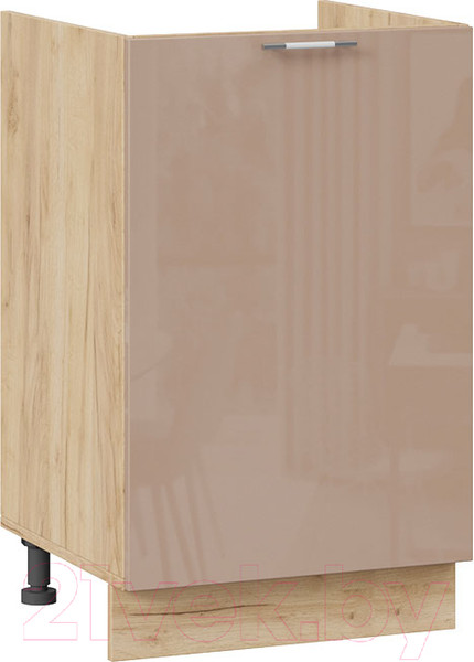 Изображение товара Шкаф под мойку ТриЯ Весна 1Н5М (дуб крафт золотой/кофе с молоком)