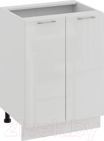 Изображение товара Шкаф-стол кухонный ТриЯ Весна 1Н6 (белый/белый глянец)