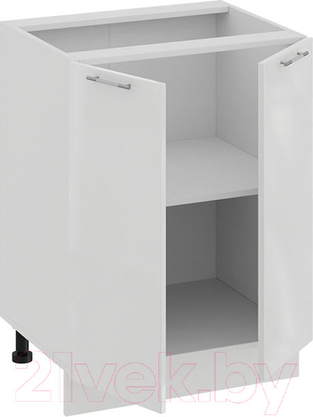 Изображение товара Шкаф-стол кухонный ТриЯ Весна 1Н6 (белый/белый глянец)