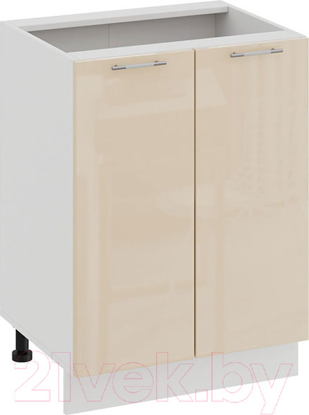 Изображение товара Шкаф-стол кухонный ТриЯ Весна 1Н6 (белый/ваниль глянец)