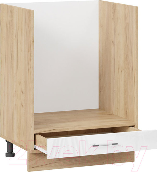 Изображение товара Шкаф под духовку ТриЯ Весна 1Н6Б (дуб крафт золотой/белый глянец)