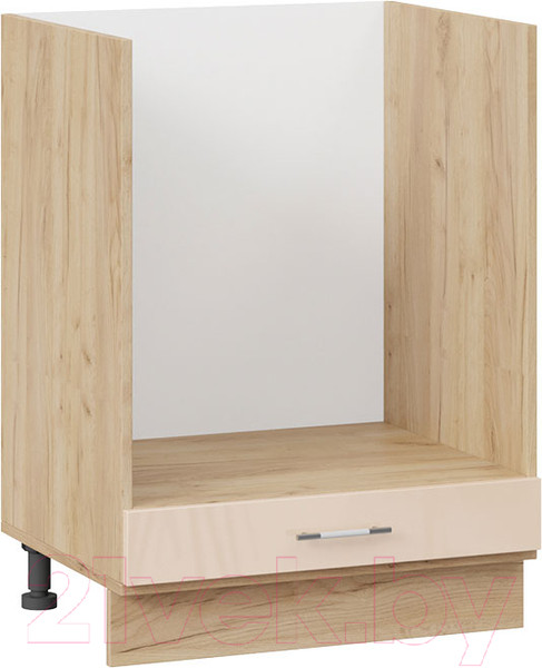 Изображение товара Шкаф под духовку ТриЯ Весна 1Н6Б (дуб крафт золотой/ваниль глянец)