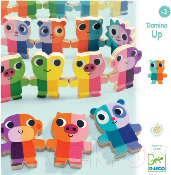 Изображение товара Развивающая игра Djeco Домино вертикальное / 01641