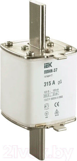 Изображение товара Предохранитель плавкий IEK ППНИ-37 / DPP40-315