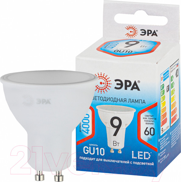 Изображение товара Лампа ЭРА LED MR16-10W-840-GU10 / Б0048377