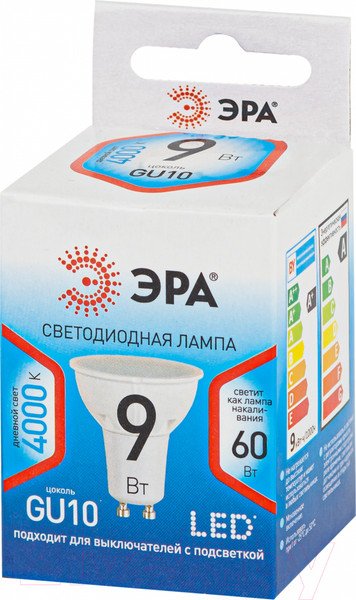 Изображение товара Лампа ЭРА LED MR16-10W-840-GU10 / Б0048377