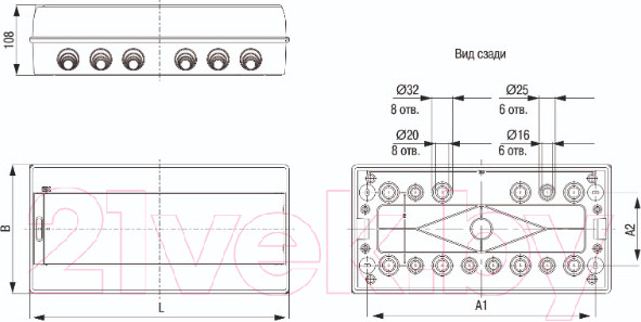 Изображение товара Бокс пластиковый IEK MKP72-N3-18-55