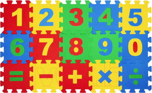 Изображение товара Коврик-пазл Юнландия Учим цифры / 664658