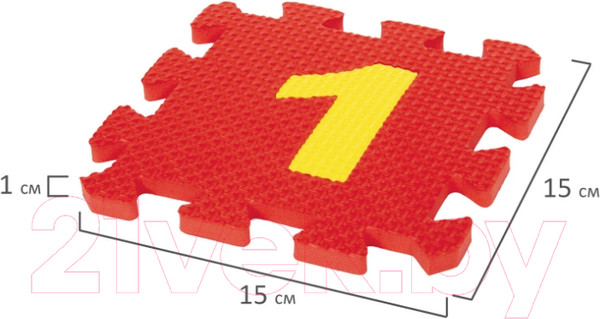 Изображение товара Коврик-пазл Юнландия Учим цифры / 664658