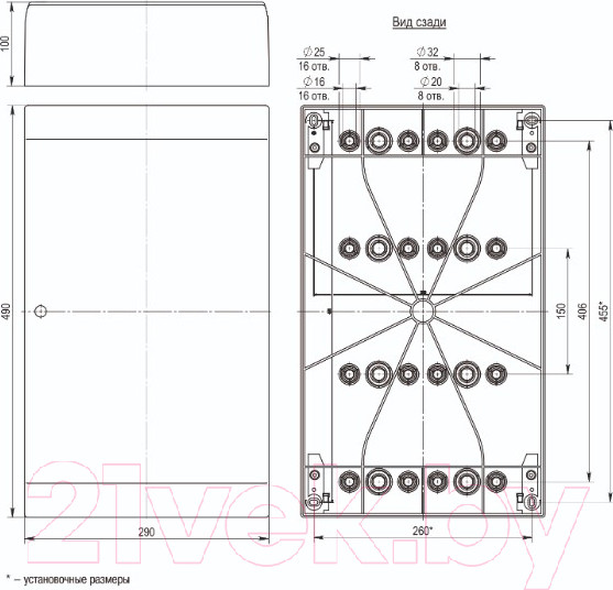 Изображение товара Бокс пластиковый IEK MKP82-N-36-41-05