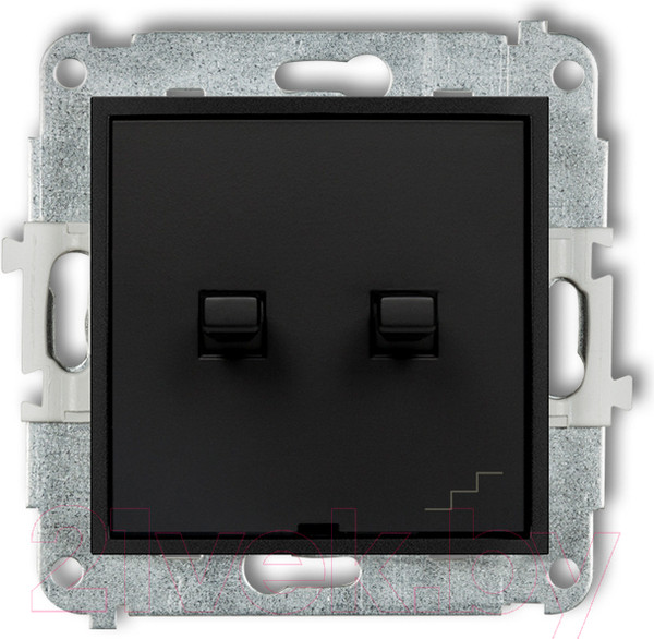 Изображение товара Выключатель Karlik В американском стиле 12MWPUS-33 (черный матовый)