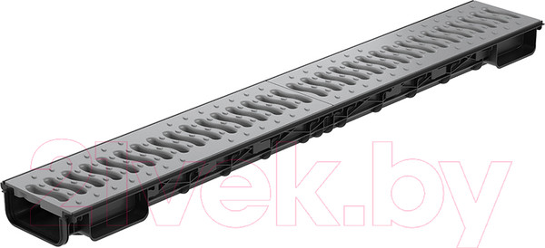 Изображение товара Лоток водоотводный Ecoteck Lite 100 h56 / ДИ 14917000 (с решеткой)