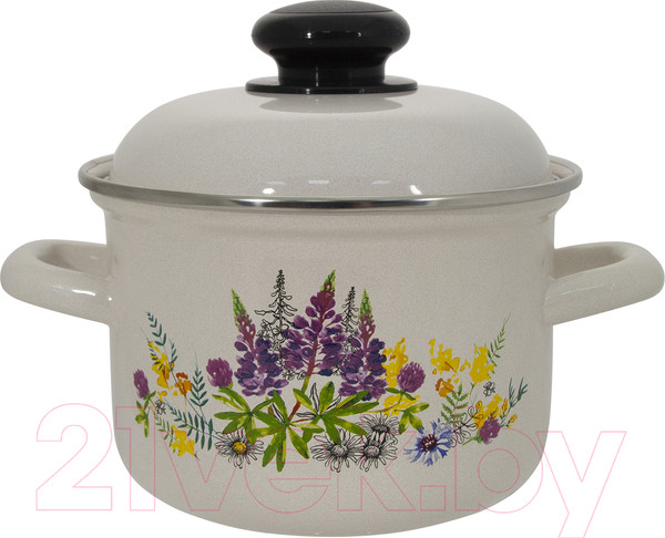 Изображение товара Кастрюля Лысьвенские эмали Люпины С-1608АП2/4Жм