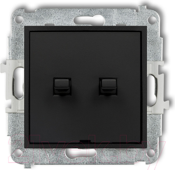 Изображение товара Выключатель Karlik Жалюзийный в американском стиле 12MWPUS-8 (черный матовый)