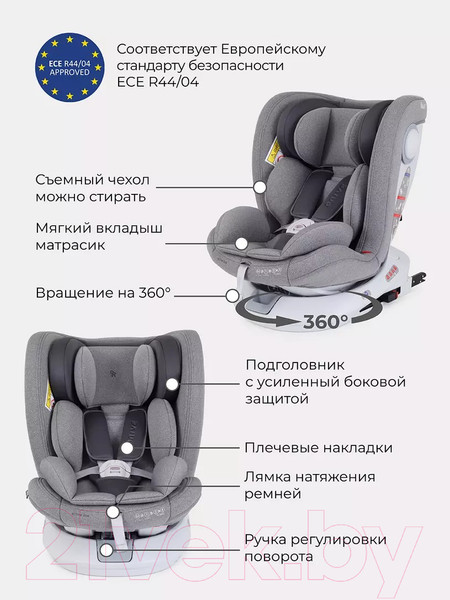 Изображение товара Автокресло Rant Drive Isofix Active Line / LB619 (Grey)