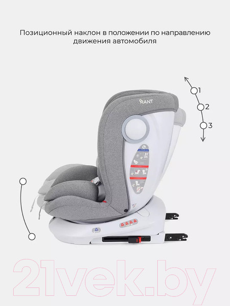 Изображение товара Автокресло Rant Drive Isofix Active Line / LB619 (Grey)