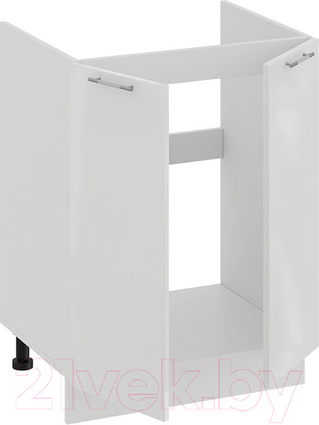 Изображение товара Шкаф под мойку ТриЯ Весна 1Н6М (белый/белый глянец)