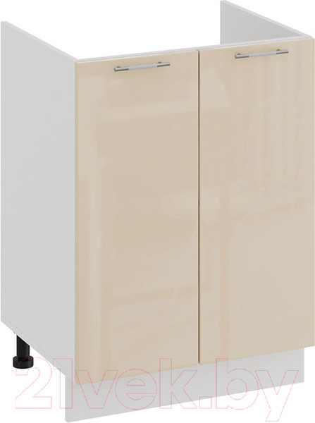 Изображение товара Шкаф под мойку ТриЯ Весна 1Н6М (белый/ваниль глянец)