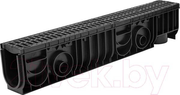 Изображение товара Лоток водоотводный Ecoteck Medium 100.175 h195 / ДИ 19905000 (с решеткой)