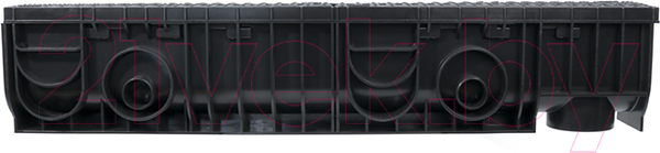 Изображение товара Лоток водоотводный Ecoteck Medium 100.175 h195 / ДИ 19905000 (с решеткой)