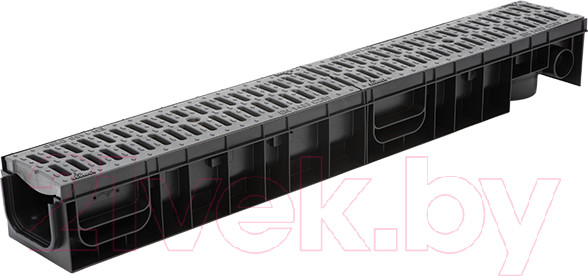 Изображение товара Лоток водоотводный Ecoteck Medium 100.95 h115 / ДИ 19717000 (с решеткой)