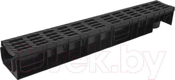 Изображение товара Лоток водоотводный Ecoteck Medium 100.95 h115 / ДИ 12105000 (с решеткой)