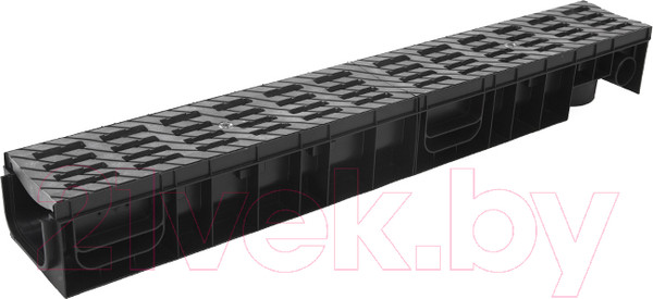 Изображение товара Лоток водоотводный Ecoteck Medium 100.95 h115 / ДИ 12117000 (с решеткой)