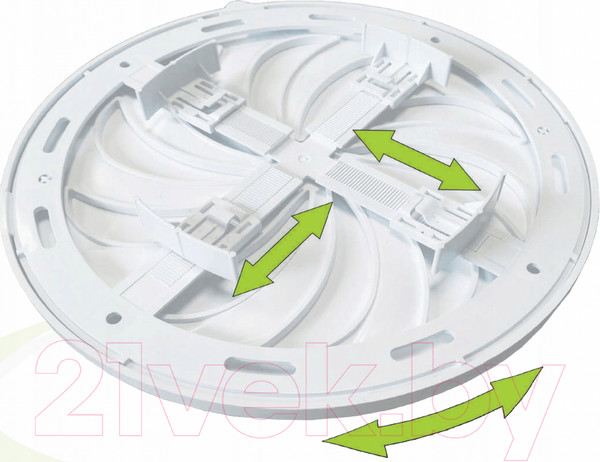 Изображение товара Решетка вентиляционная AirRoxy С регулировкой разхода воздуха 02-325