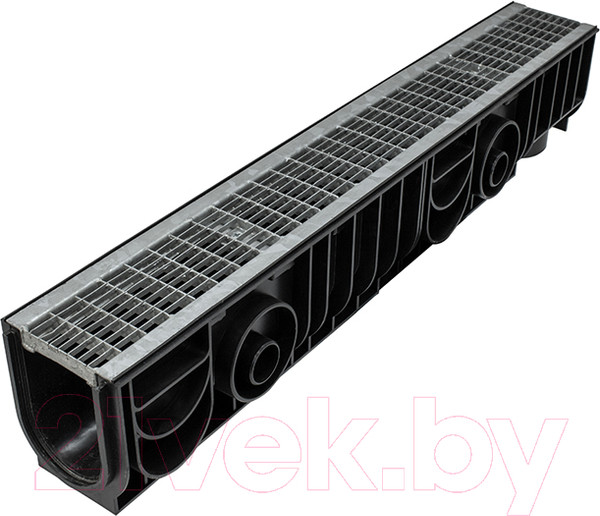 Изображение товара Лоток водоотводный Ecoteck Standart 100.175 h179 / ДИ 16205000 (с решеткой)