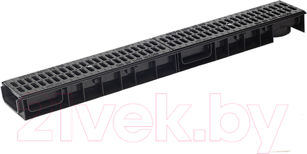 Изображение товара Лоток водоотводный Ecoteck Standart 100.65 h69 / ДИ 20105000 (с решеткой)