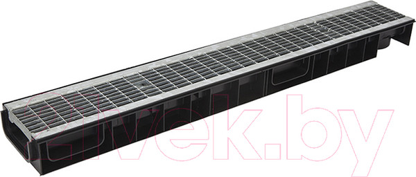 Изображение товара Лоток водоотводный Ecoteck Standart 100.65 h69 / ДИ 12605000 (с решеткой)