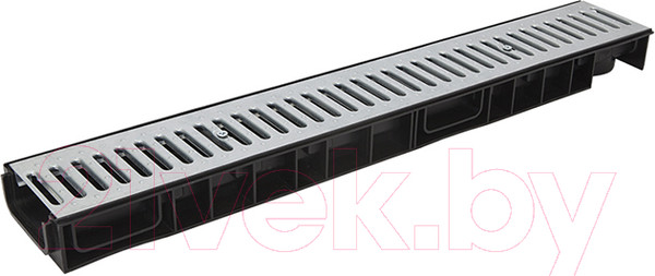 Изображение товара Лоток водоотводный Ecoteck Standart 100.65 h69 / ДИ 15605000 (с решеткой)