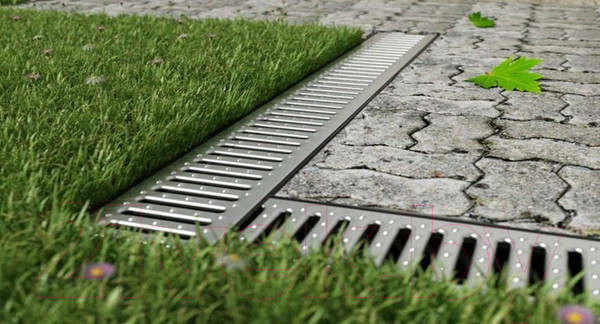 Изображение товара Лоток водоотводный Ecoteck Standart 100.65 h69 / ДИ 15605000 (с решеткой)