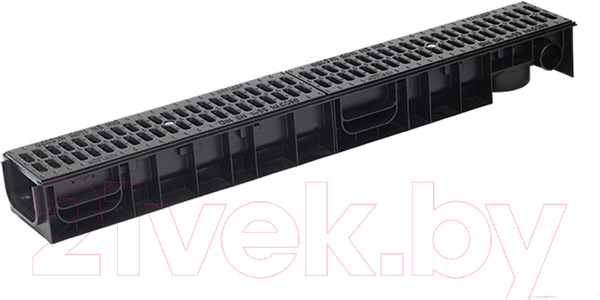 Изображение товара Лоток водоотводный Ecoteck Standart 100.95 h99 / ДИ 20205000 (с решеткой)